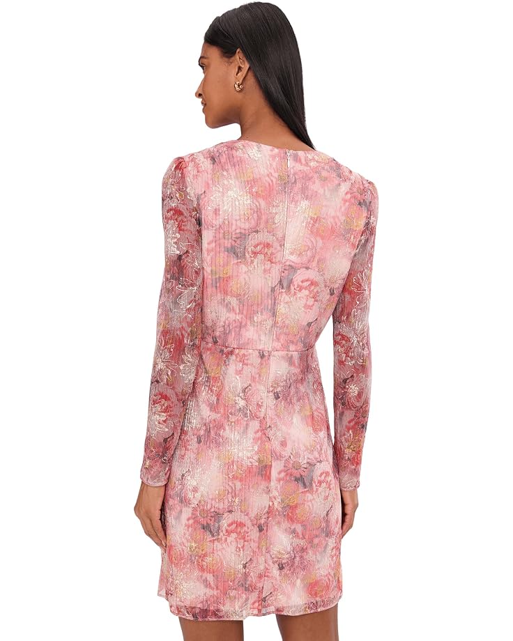 Adrianna Papell Printed Metallic Crinkle Dress - #4 of 5