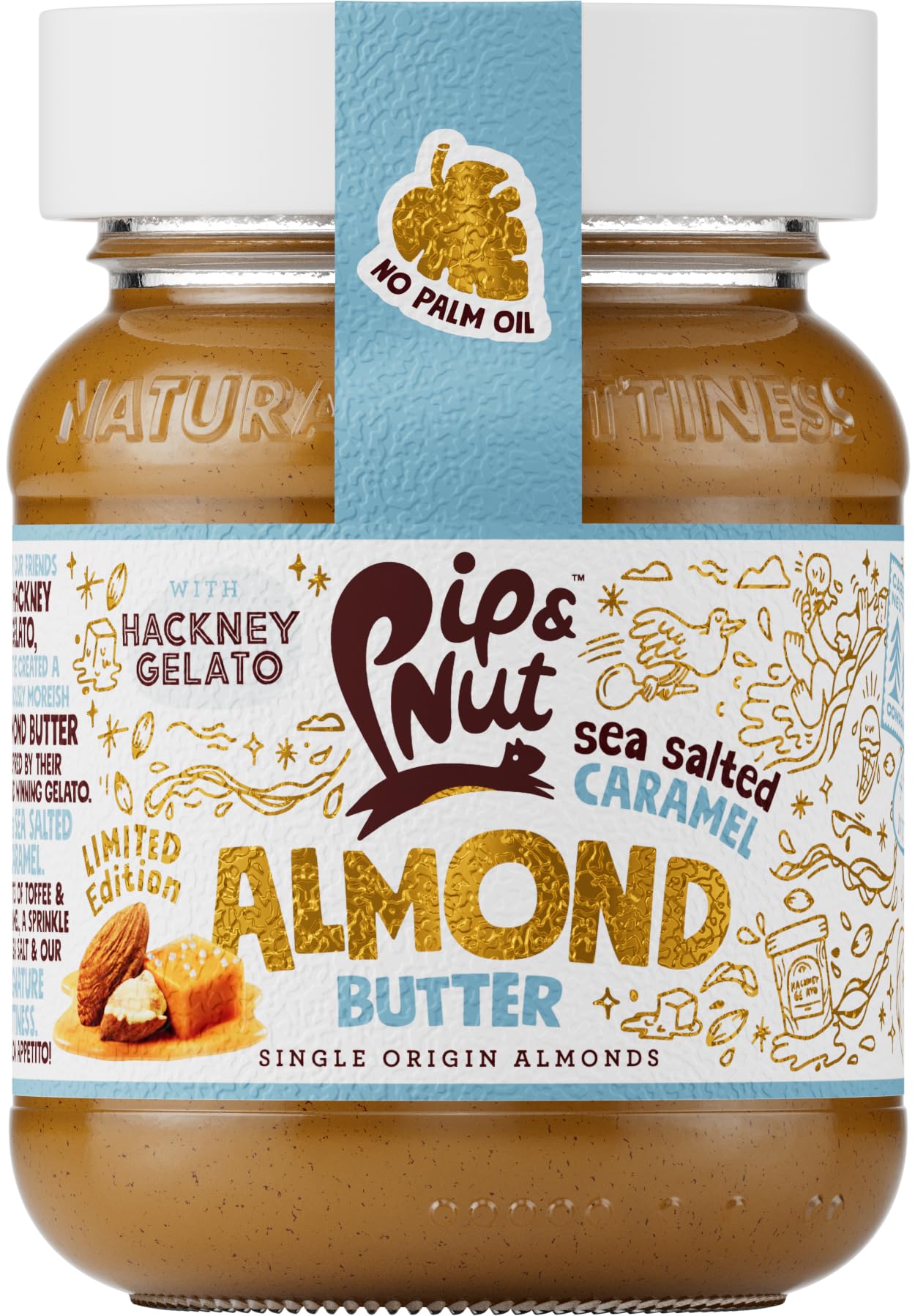 Pip & Nut Limited Edition Hackney Gelato Salted Caramel Almond Butter