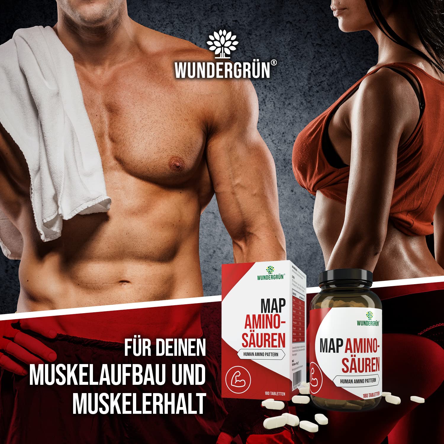 MAP Aminosäuren|Entwickelt nach Prof. Dr. Morettis Master Amino Acid Pattern|180 Presslinge