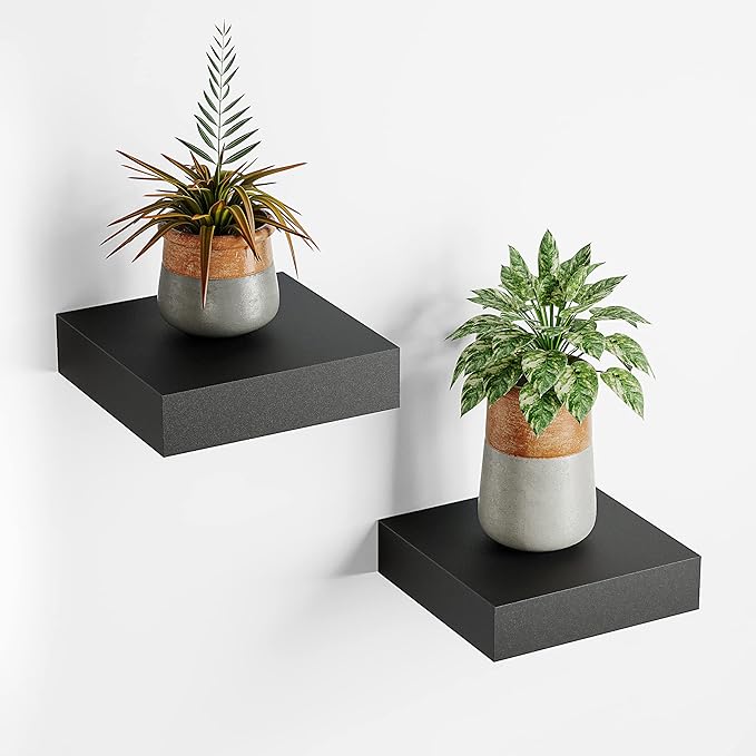 Small Floating Shelves for Wall, Small Black Shelf 5.9 * 5.