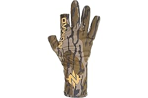 Nomad Men's Fingerless Turkey Hunting Gloves with Premium Truetimber Bottomland Camo