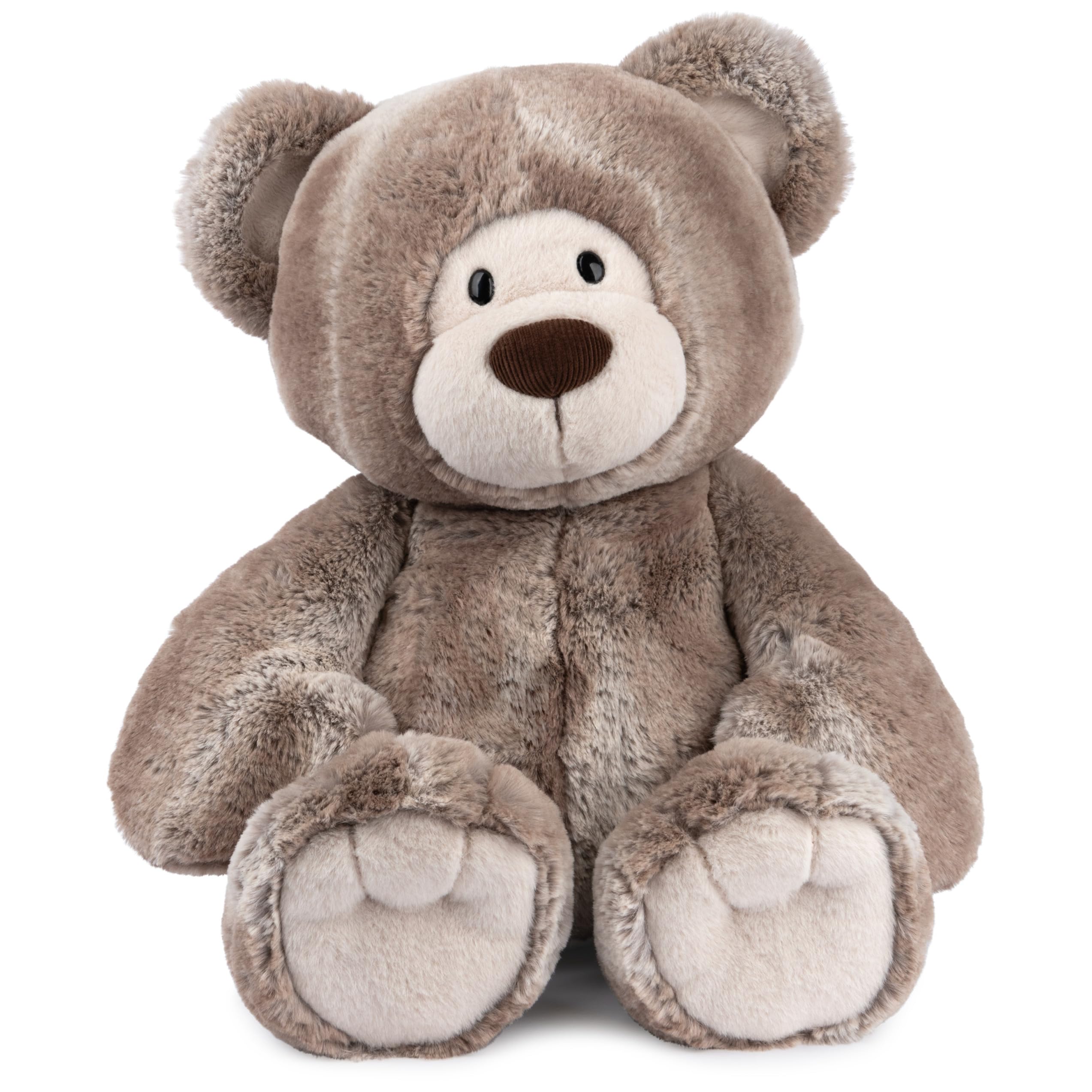 Mukki Teddy Bear, Premium Stuffed Animal for Ages 1 and Up, Brown/Cream, 16”