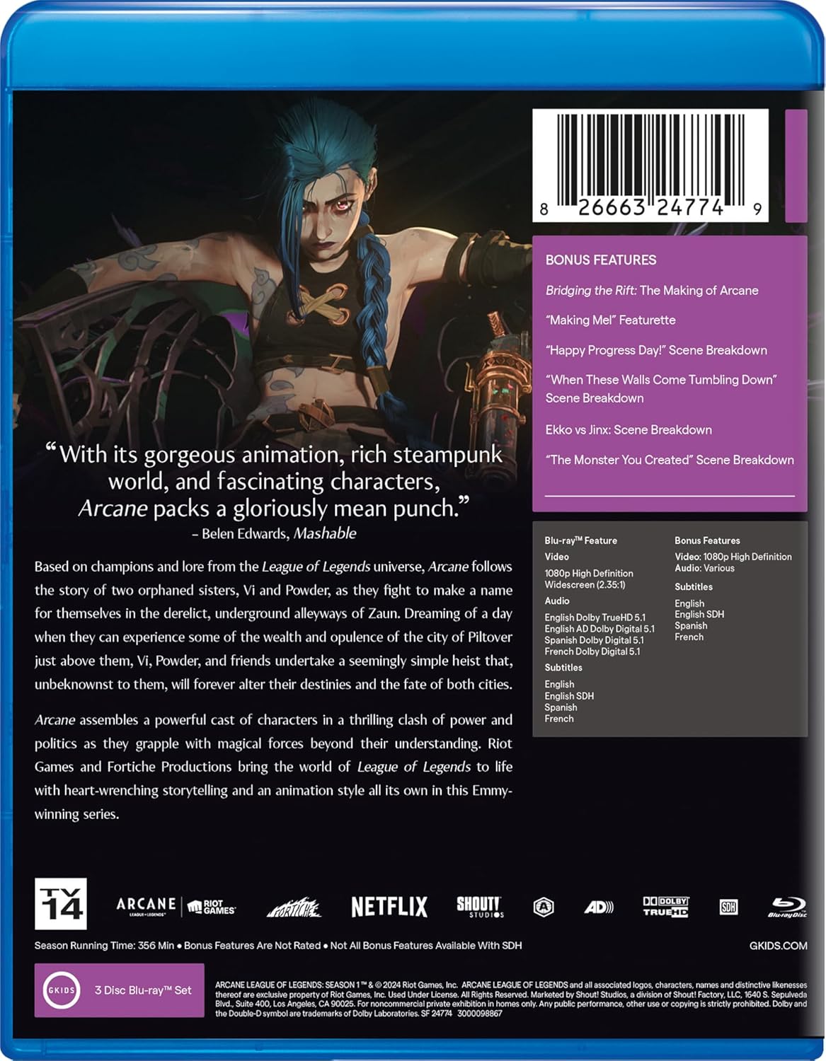 Arcane: League of Legends - Season One [Blu-ray]