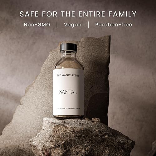 Miniatura 2 de The Magic Scent Santal - Aceite aromático difusor, aceites difusores de aroma Santal, aromas de lujo para el hogar, aceite de sándalo, 8.5 onzas