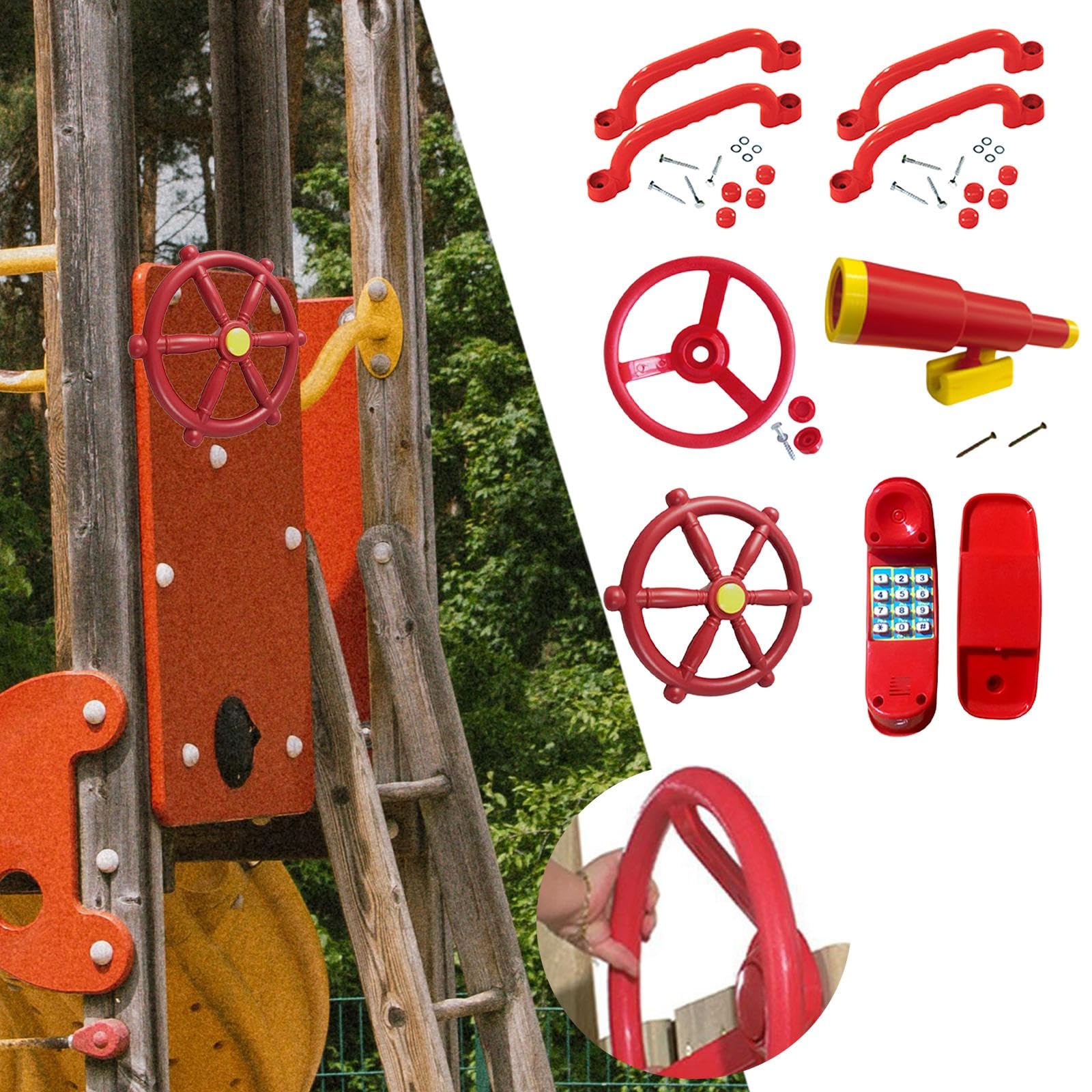 Accessori per Parchi Giochi, Set da Gioco per Esterni per del Cortile
