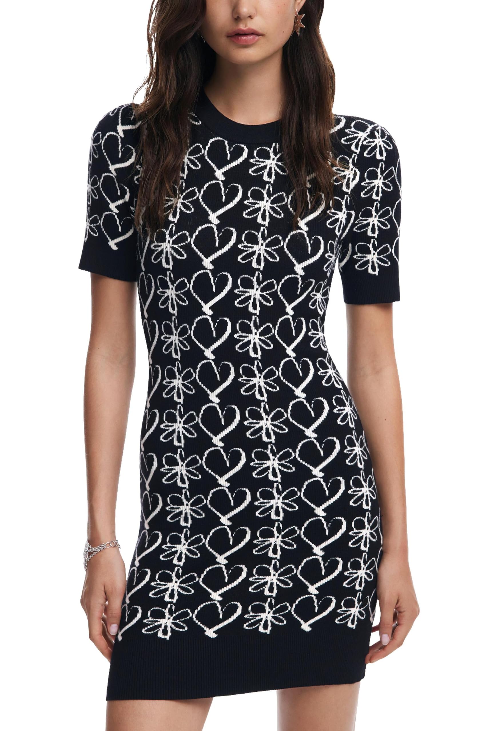 Desigual Damen Schwarz Vest_coeurs_lacroix, 2000 Negro, Xs
