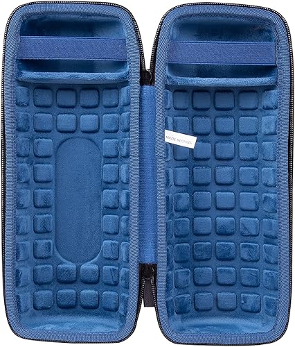 Miniatura 4 de co2CREA Estuche de viaje duro de repuesto para JBL Charge 4  reemplazo para altavoz Bluetooth impermeable JBL Charge 5 (Ouside negro y interior azul)