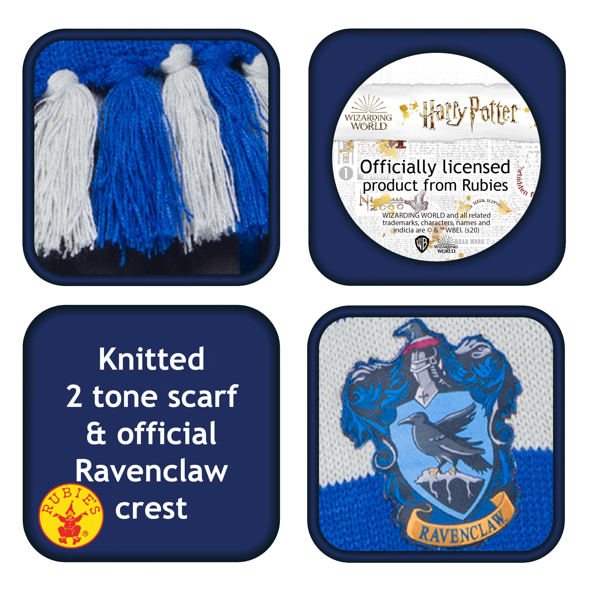 Rubie's Official Harry Potter House Deluxe Scarf, Costume Accessory Adults/Childs One Size