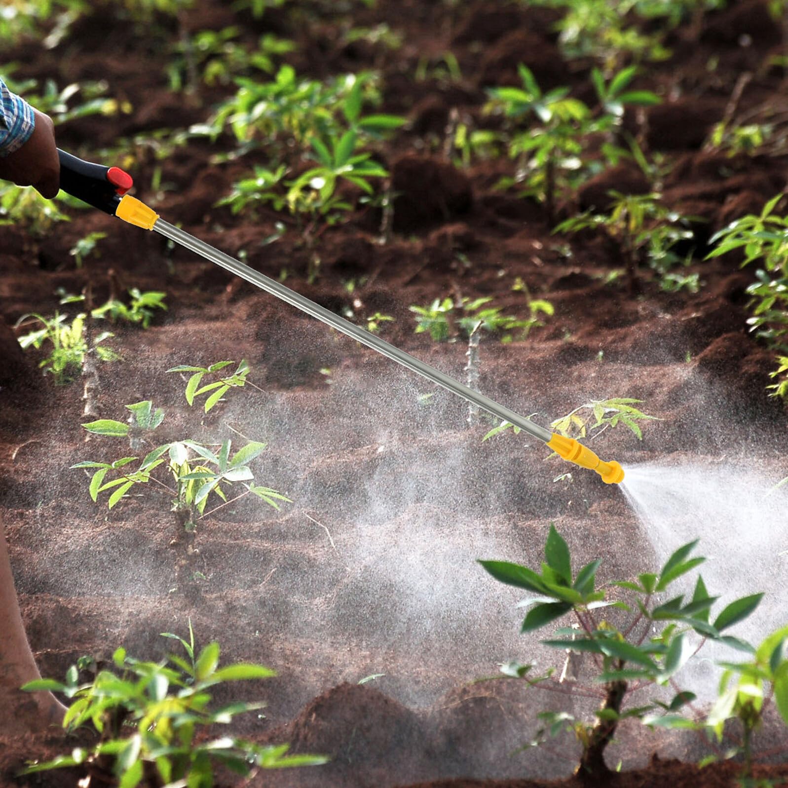 6 piezas Varillas de Pulverización de Acero Inoxidable Ajustables Repuesto Lanza Extensible para Pulverizador Agrícola Accesorios para Jardín y Riego Varitas Largas Telescópicas