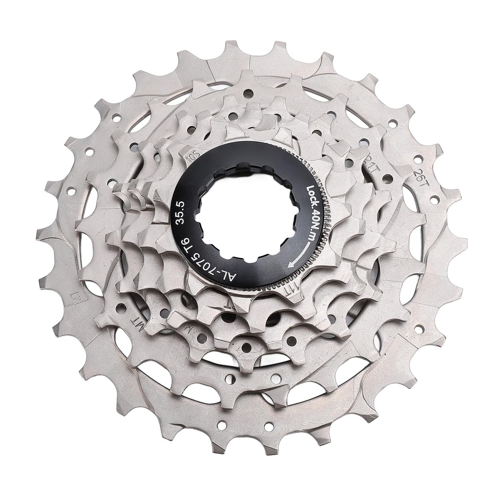 POENVFPO 6-Speed Bike Cassette, Low-Noise Aluminum Alloy Flywheel, Smooth Rotation Sprocket for Mountain Road City Commuters
