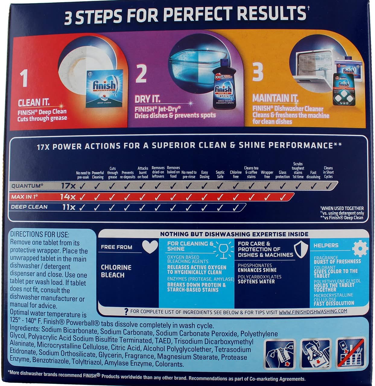 Finish - All in 1-85ct - Dishwasher Detergent - Powerball - Dishwashing Tablets - Dish Tabs - Fresh Scent