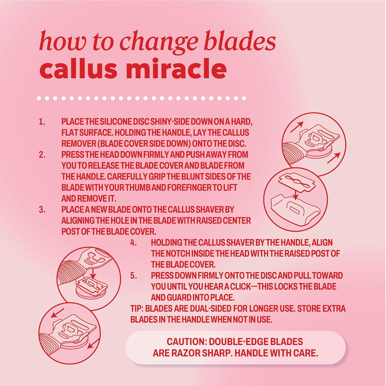 ONYX Professional Callus Miracle 3 Step Pedi Tool, Includes a Stainless Steel Foot Rasp for Dry Skin, Callus Shaver w/Replacement Blades for Thick Calluses, 15 Pieces