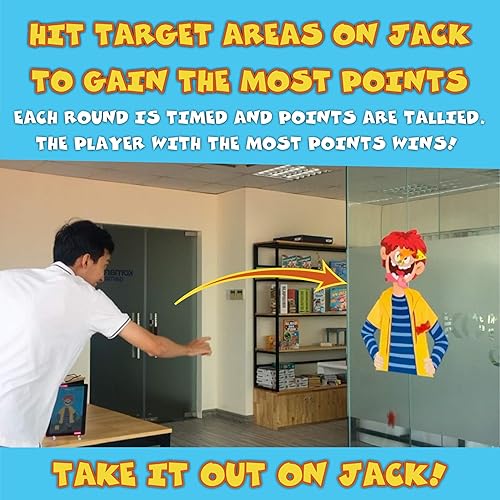 Miniatura 3 de Smack The Snack on Jack - Lanza aperitivos para golpear a Jack y ganar - Divertido juego familiar para niños y adultos - Juego de fiesta para niños