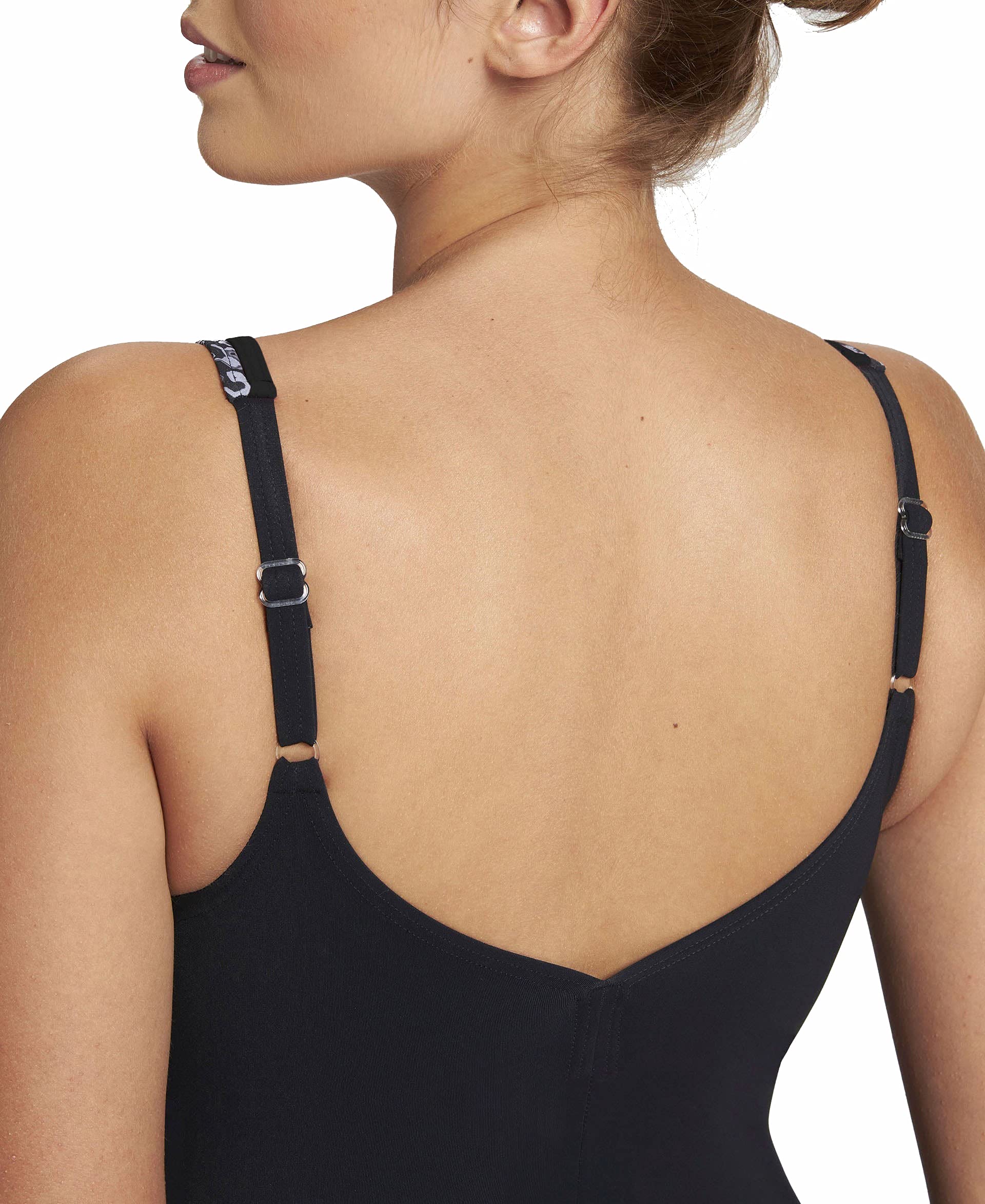 Arena Bañador Zora Wing Back One Piece Black Multi Slips de Bain Femme