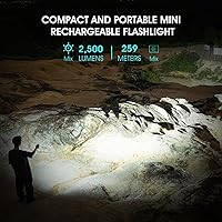 Vista 3 de Rechargeable Flashlights 2500 High Lumens,Pocket Flashlight Small Powerful with Clip and Magnetic Base,IPX8 Waterproof 4 Modes for