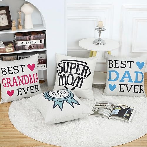Miniatura 6 de MADIZZ Funda de almohada de 18 x 18 pulgadas, regalo para abuela, la mejor abuela del mundo, cumpleaños para abuela