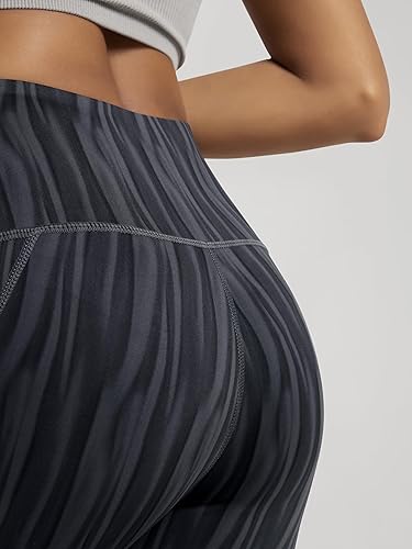 Miniatura 129 de ODODOS - Leggings tipo capri de mujer, no se traslucen y modelan el abdomen, con cintura alta y bolsillos; para hacer yoga, atletismo, ejercicio