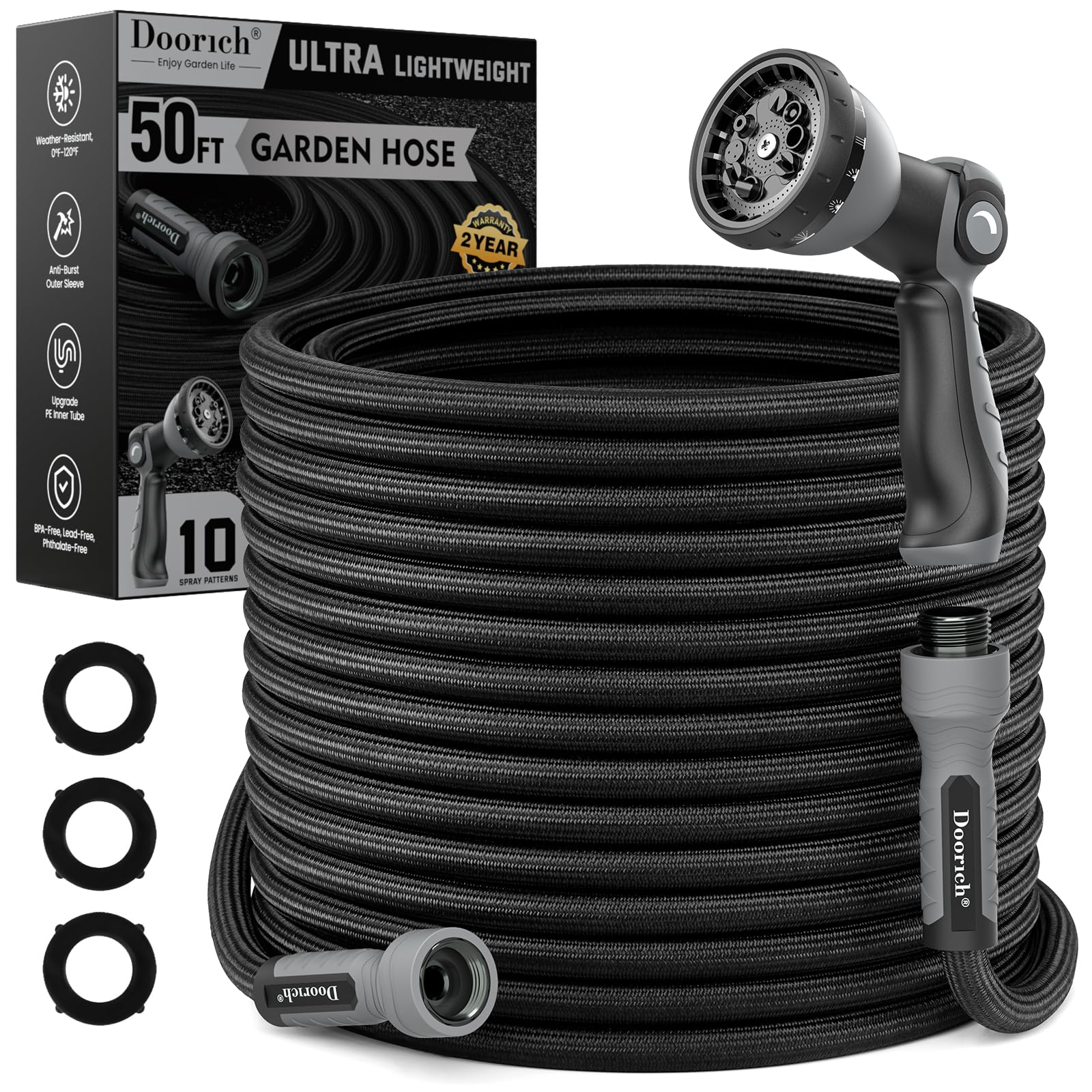 Doorich 50ft Garden Hose