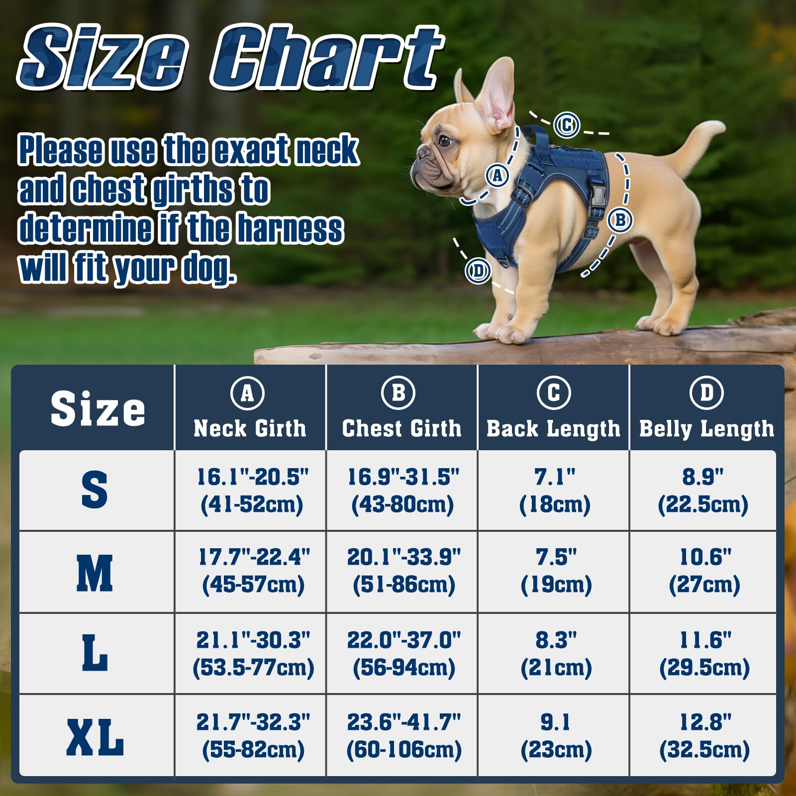 rabbitgoo Dog Harness Small Dog, Tactical Adjustable Puppy Harness with Molle Panel, Breathable Military Vest - Image 2