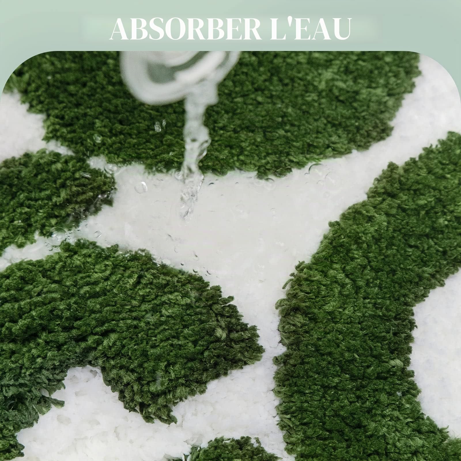 You Look Good Tapis de bain noir et blanc pour salle de bain - Petit tapis de douche amusant et mignon - En microfibre antidérapante - Lavable et absorbant - 63,5 x 53,3 cm