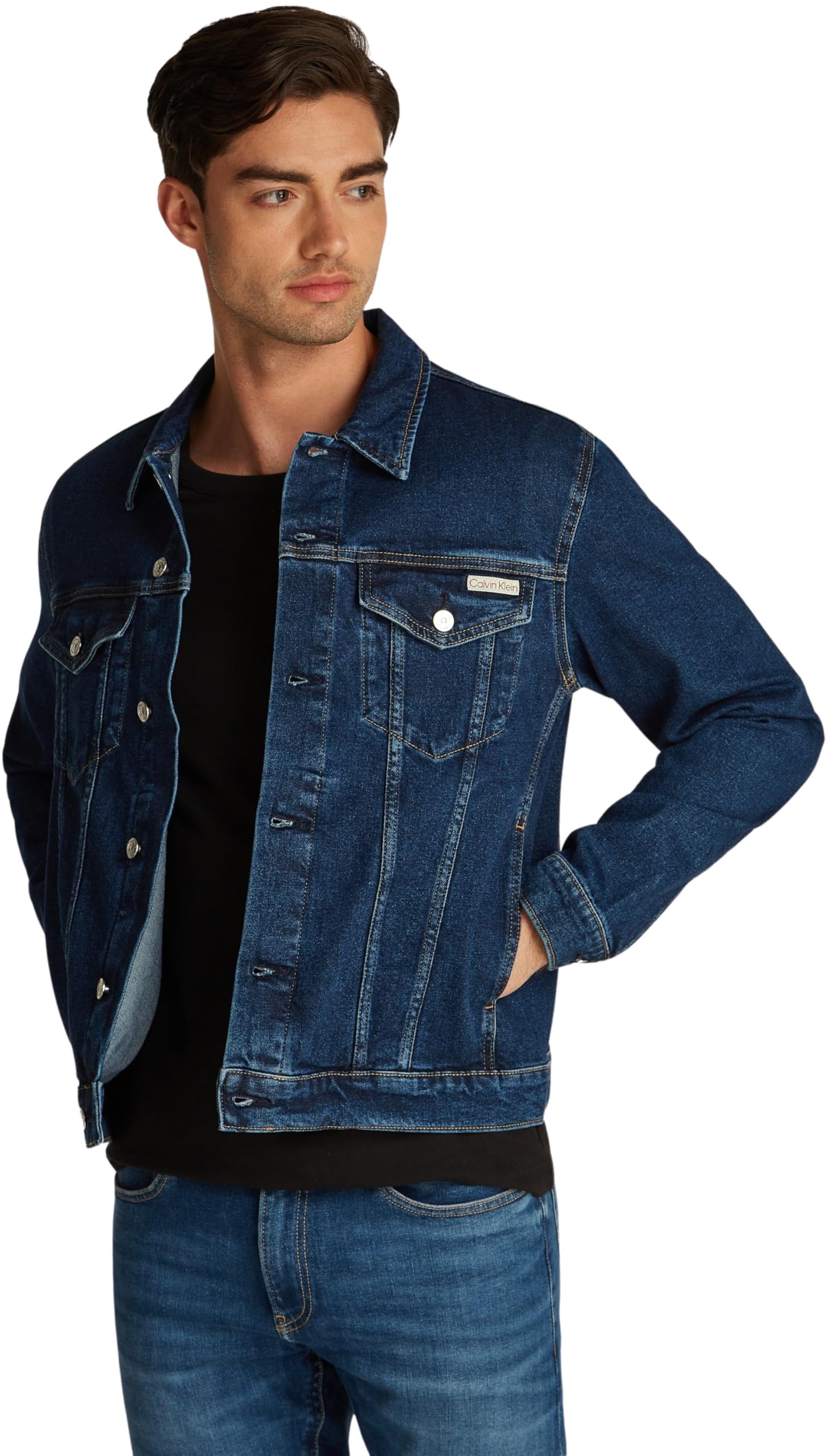 Calvin Klein Slim Denim Jacket J30j327590 Chaqueta Trucker Hombre