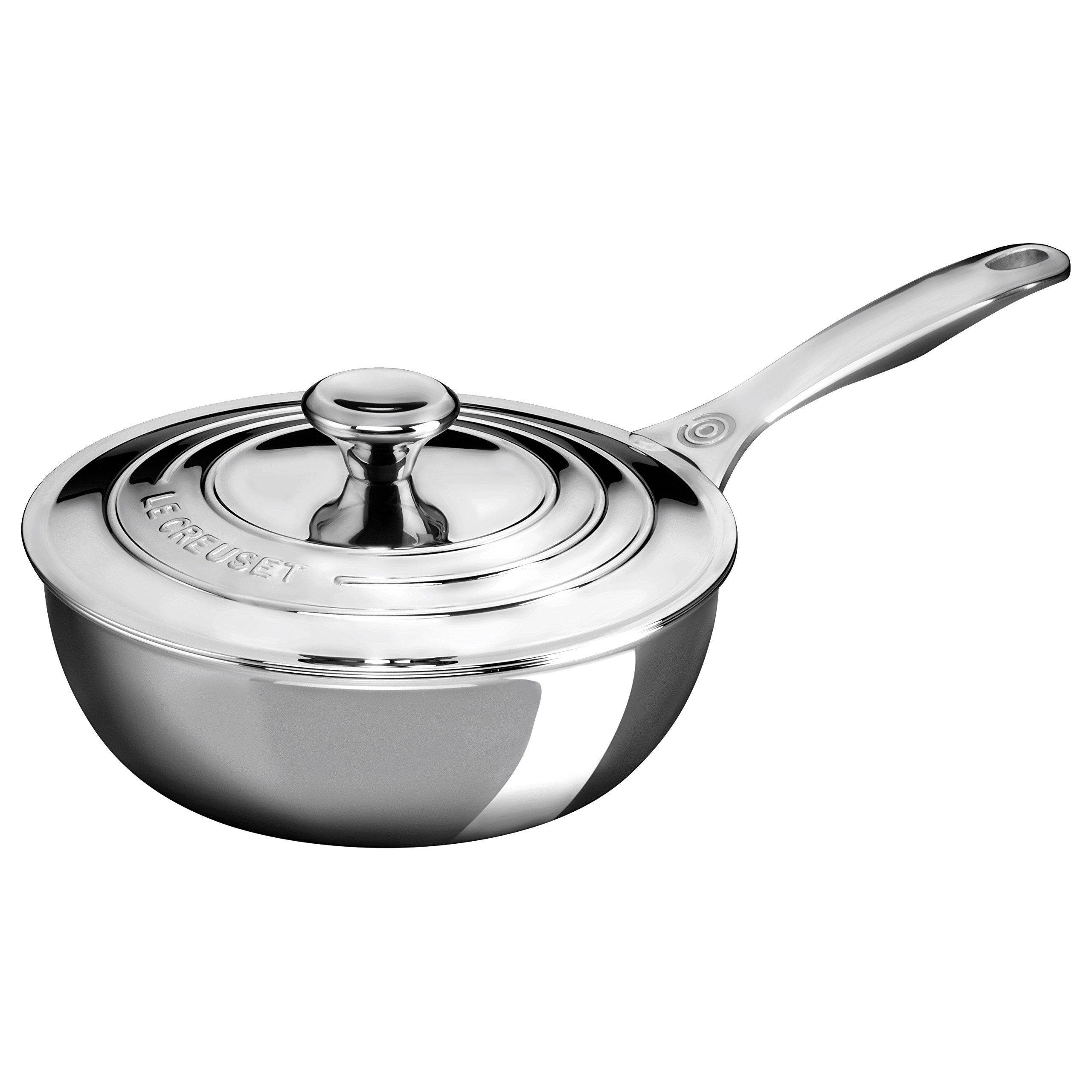 LE CREUSET ステンレススチール 片手鍋 Amazon | 2-qt。ステンレススチールSaucier Pan with Lid | Le