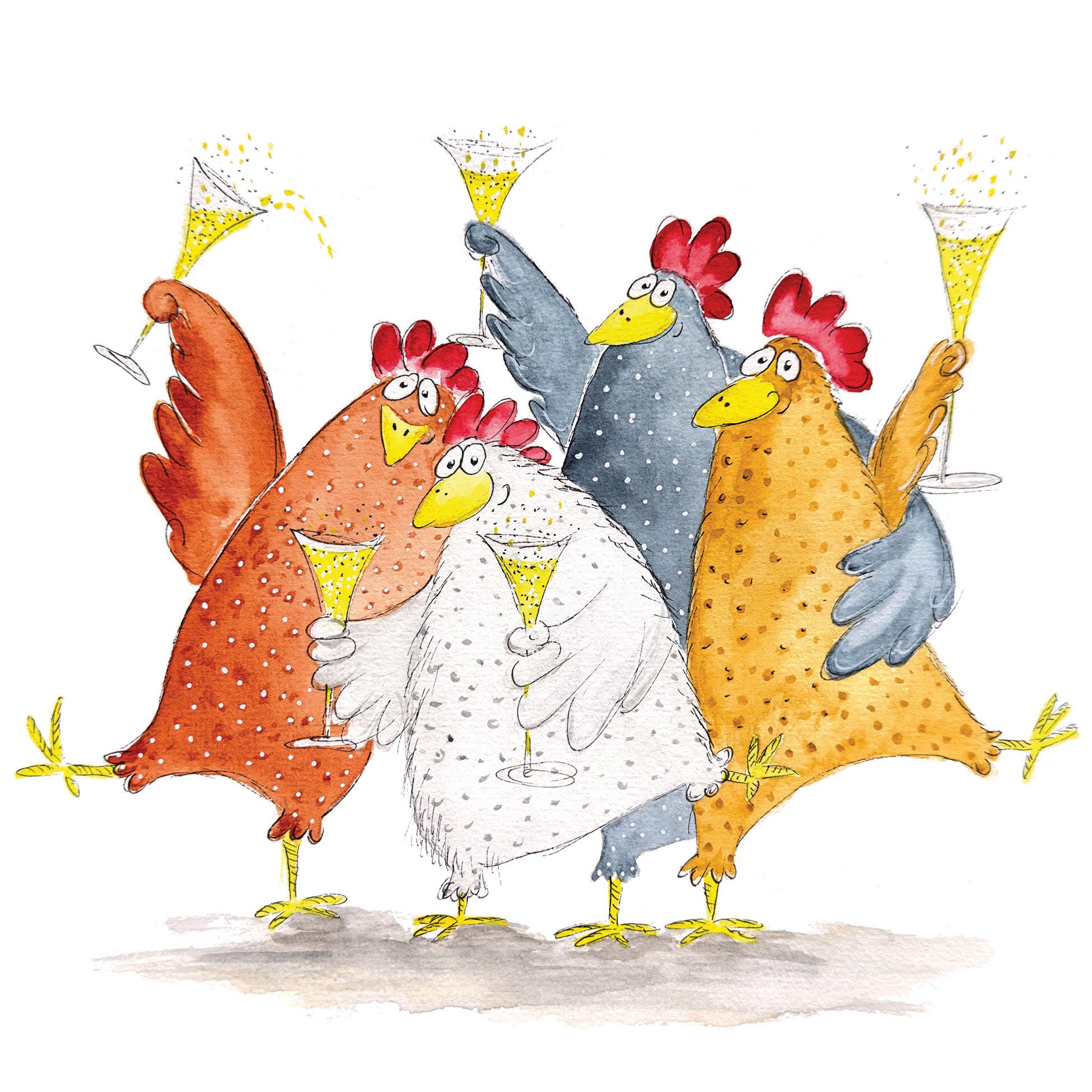 Celebrating Chickens Napkin