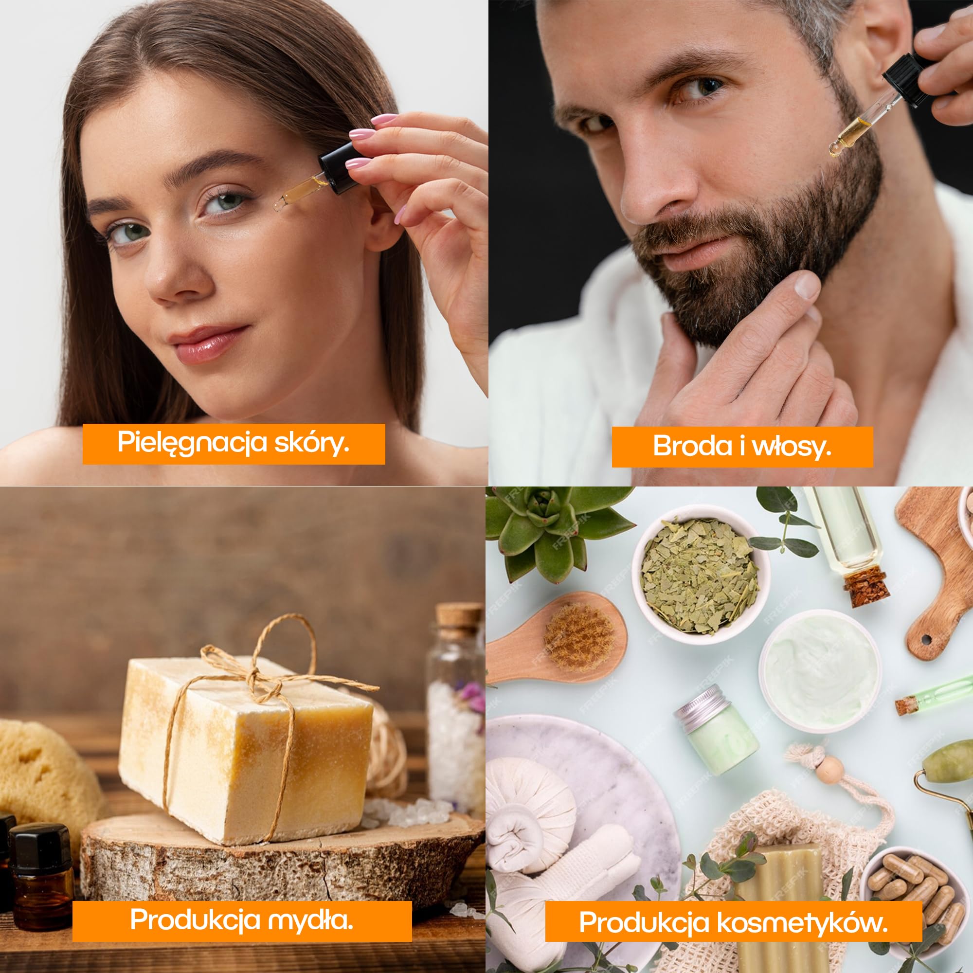 Czysty BIO Olej Rycynowy 500 ml | Tłoczony na Zimno | Antyoksydacyjny i Przeciwstarzeniowy | Nawilżający do Suchej Skóry i Włosów | Idealny do Rzęs i Brody | Castor Oil