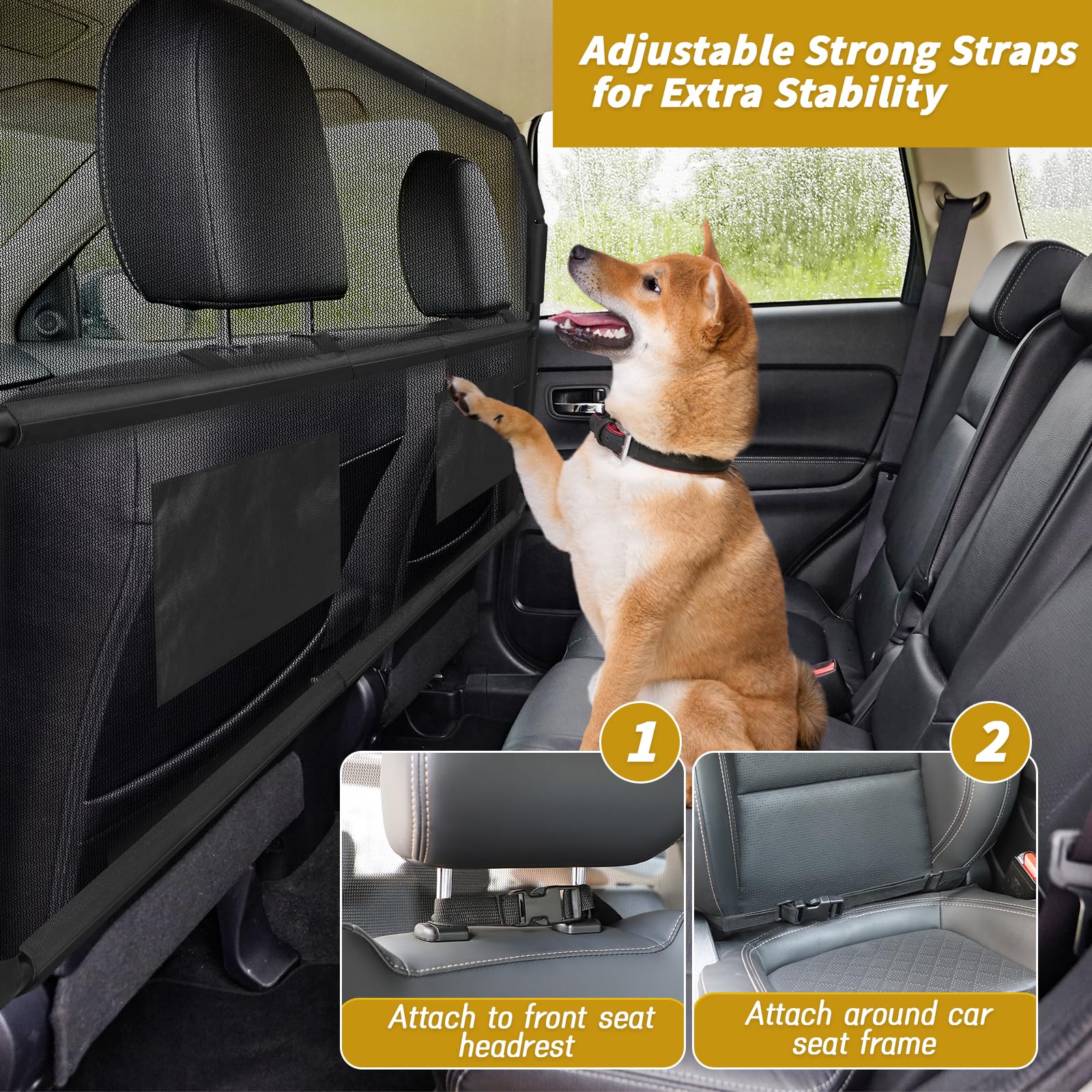 Pet Barrier Dog Seats For Trucks Back Seat Dog Barrier Dog Barrier