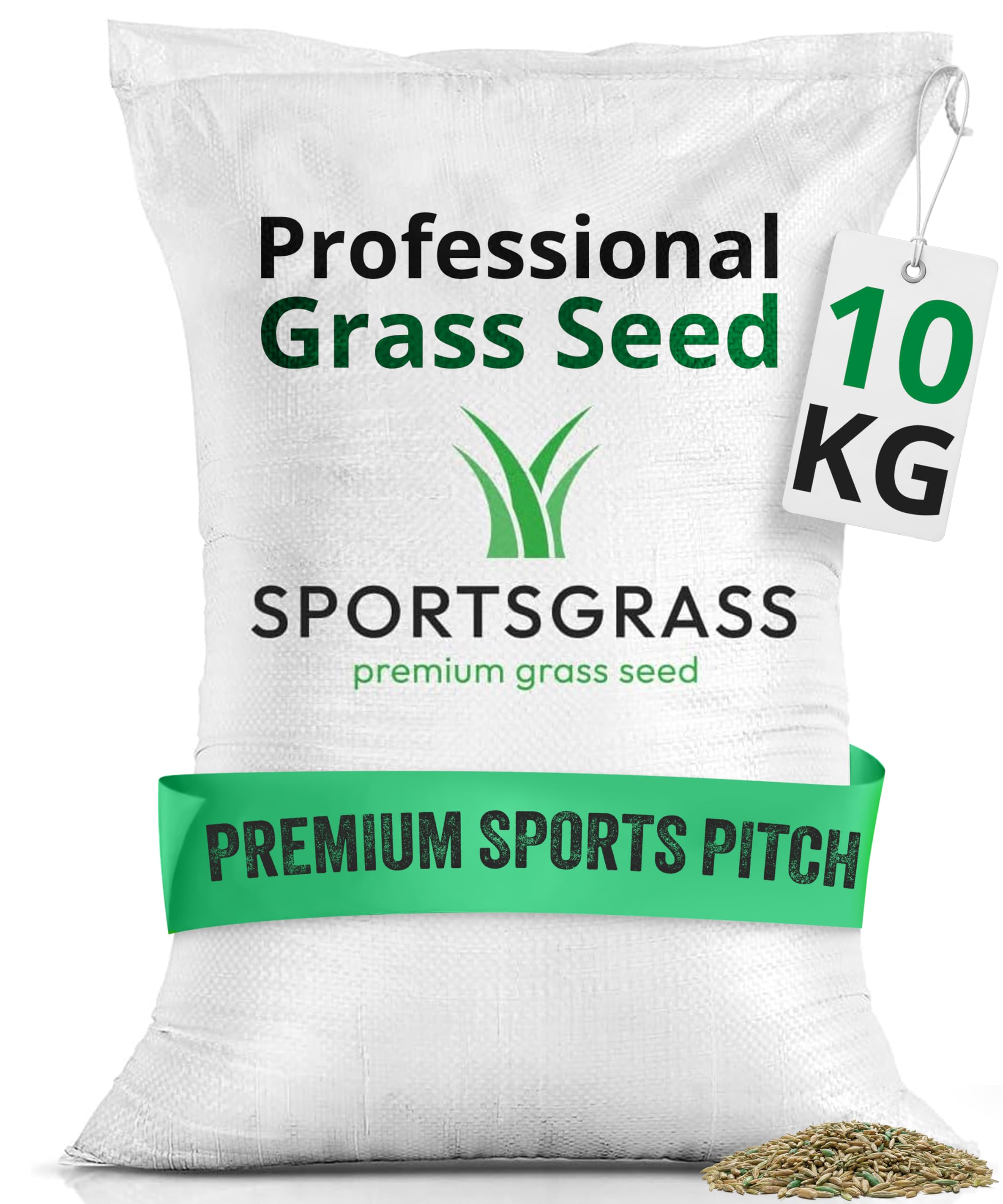 Lawns Direct™ SportsGrass™ Professional Premium Grass Seed Mix Designed for Premium Sports Pitches for Football Rugby & More 10kg, Covering 400m2