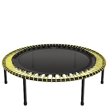 bellicon トランポリン 黒・緑 bellicon Jumping Fitness Trampoline, 54” Hexagon, Black, T-Bar