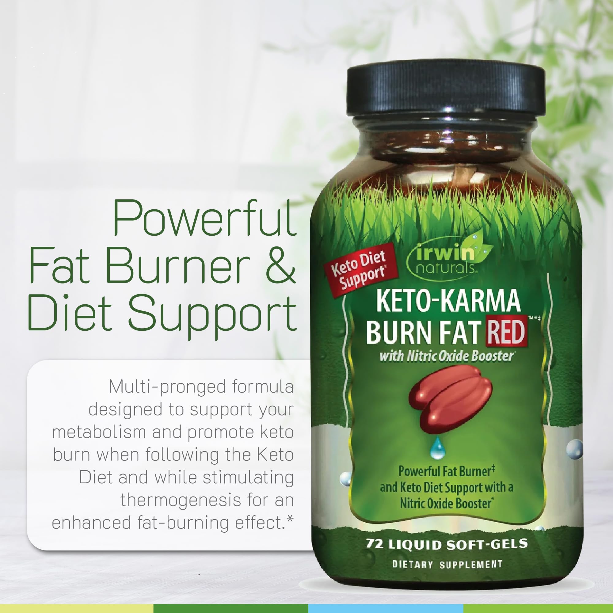 Amazon.com: Irwin Naturals Keto-Karma Burn Fat Red MCT Oil Green