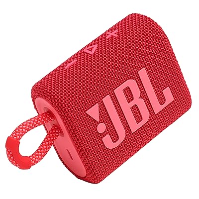 JBL Go 3 - Portable Mini Bluetooth Speaker, big audio and punchy bass, IP67 waterproof and dustproof, 5 hours of playtime, speaker for home, outdoor and travel (Blue)