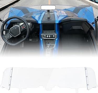 Front Windshield for Polaris Slingshot, Tall Clear Scratch Resistant Hard-coated Polycarbonate Windscreen for Polaris Slingshot S R SL SLR LE GT 2015-2025 Accessories, Replace #2882154