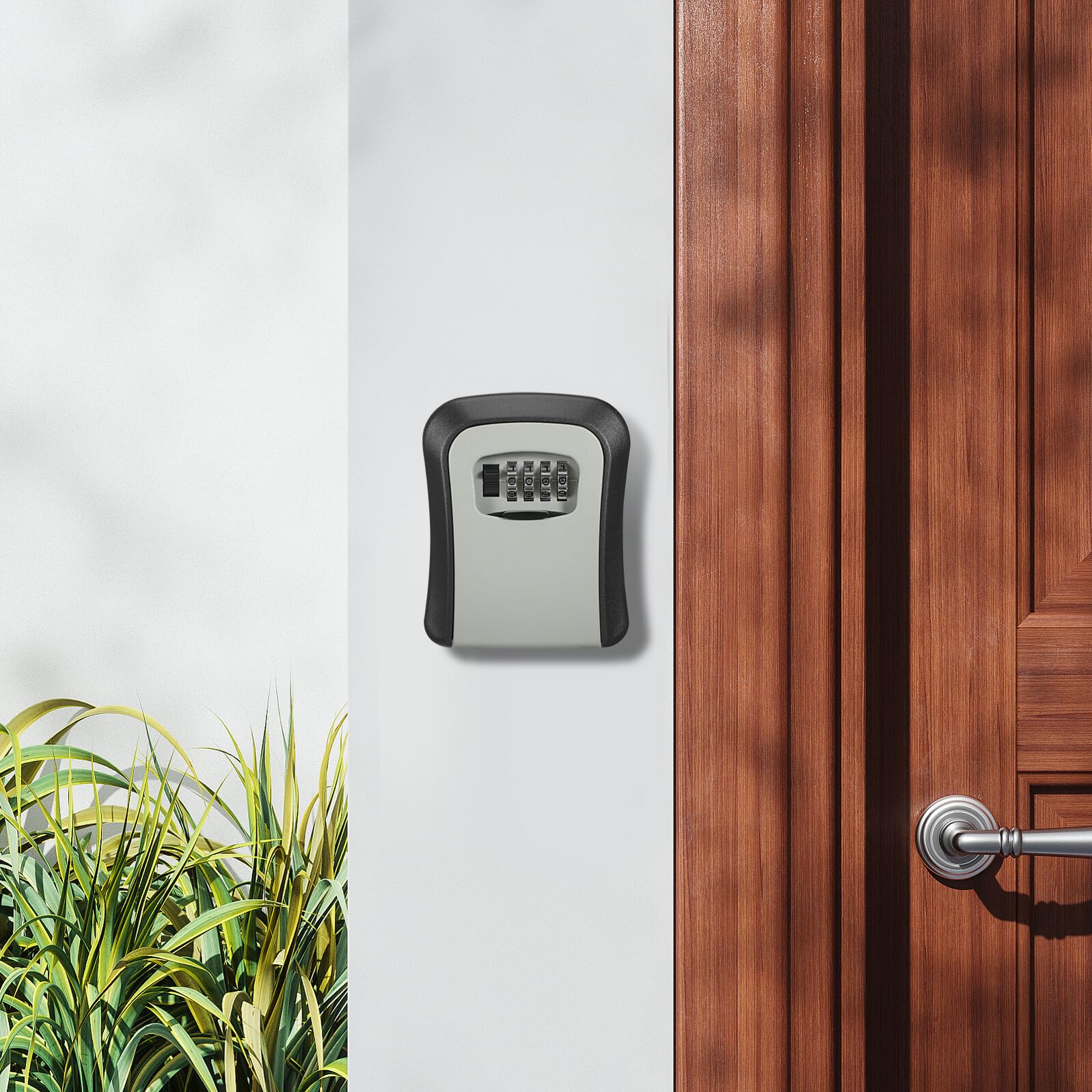 GALPADA 2 set Cassetta Portachiavi da Muro Resistente con Combinazione Scatola Sicura per Esterno Organizer Chiavi Multifunzione per Casa e Ufficio
