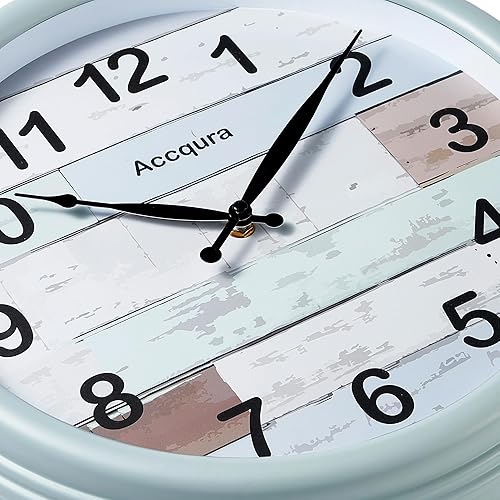 Miniatura 3 de Reloj de pared grande de 15 pulgadas para exteriores, resistente al agua, funciona con pilas, estilo retro, para interiores y exteriores, decoración