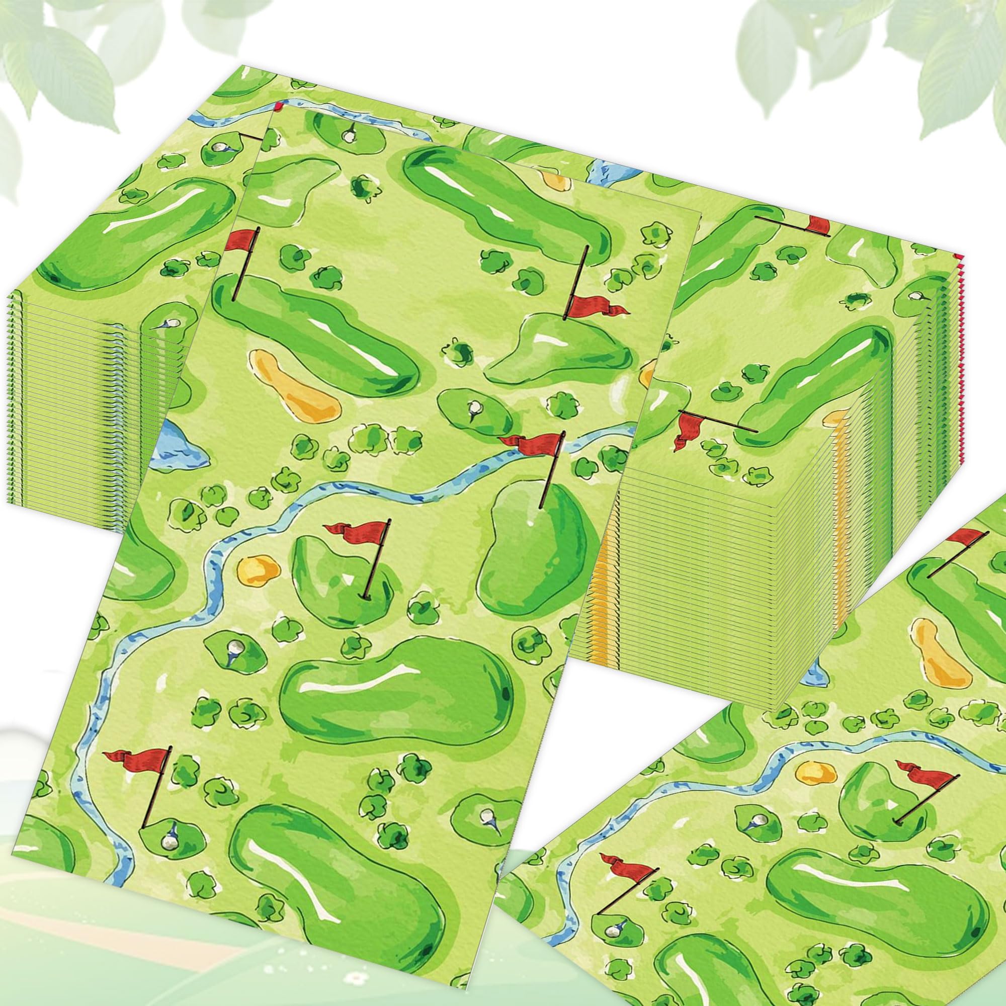 Golf Napkins Golf Themed Party Supplies Paper Golf Dinner Napkins