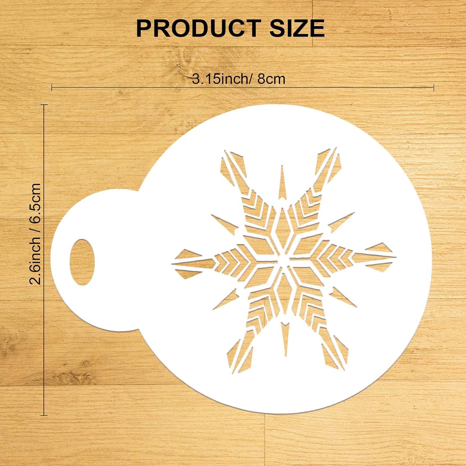 Konsait 20Pack Christmas Cake Stencil Templates Decoration, Xmas Cookie Template, Fondant Cupcake Cake Baking Painting Mold Tools, Dessert, Coffee Decorating Molds