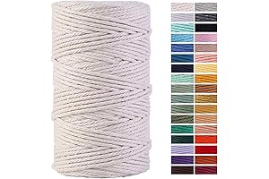 Macrame Cord 4mm x 109 Yards - Elevate Your Crafting with Natural Cotton Macrame Rope