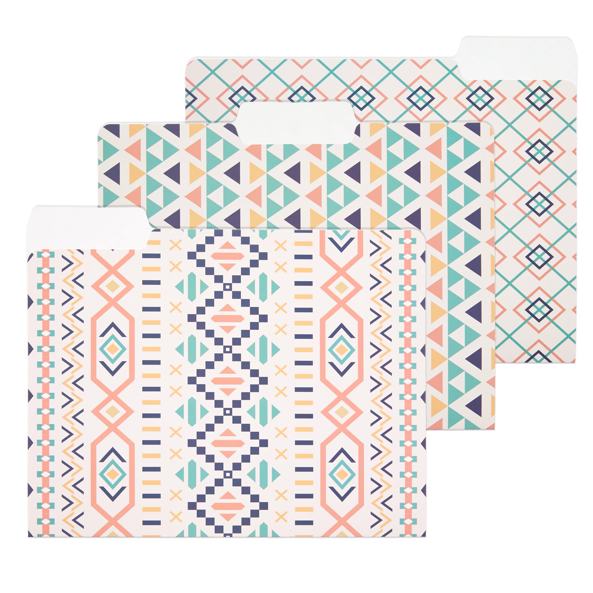 Y YOMA 12 Pack Decorative File Folders Letter Size File Folder with 1/3-Cut Tab Cute Pretty Colored Heavyweight Filing Folder File Organizers for