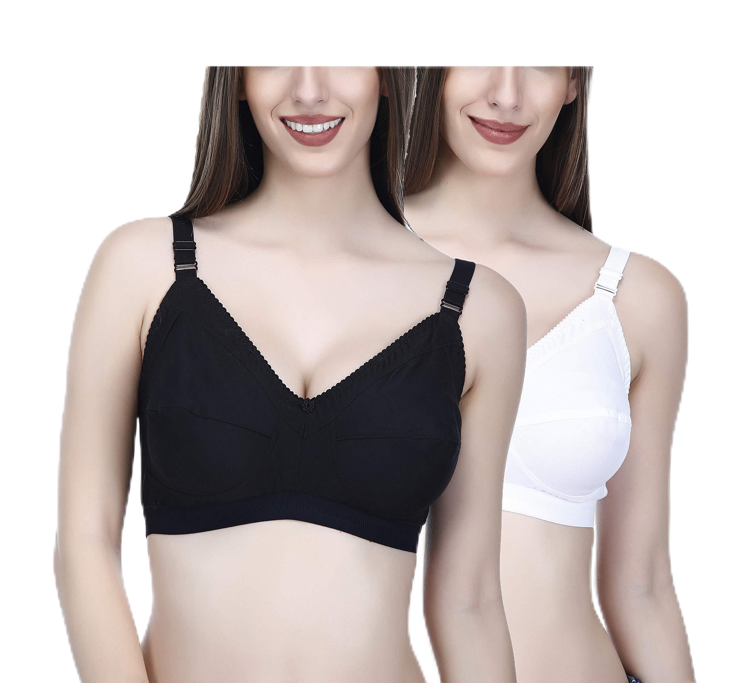 elina Women's Cotton Non Padded Wire Free Regular Bra Multicolored-picture-20