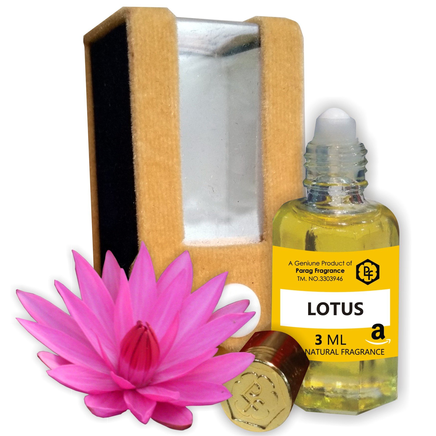 Parag Fragrances Lotus/Kamal Attar 3ml (Most Precious & Rare Attar) Best Attar For Worship, 0% Alcohol, Real & Natural, 100% Pure & Undiluted
