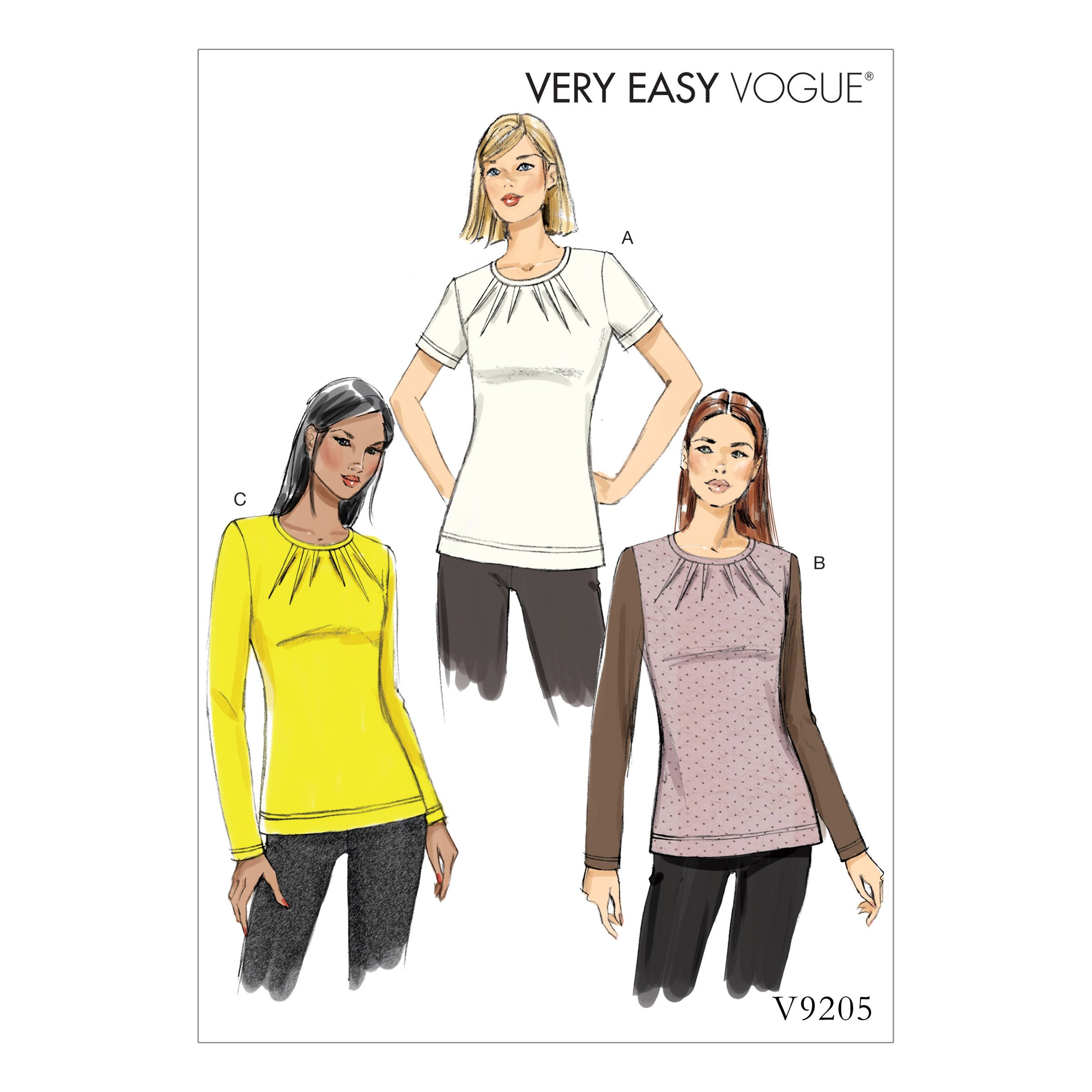 Haut pour femme Vogue 9205 patron idéal pour vos soirées