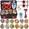 12 Pcs Battling Top Gyros Turbos Set Spinning Top 4D Toy Gift 3 Launcher with Box 07A