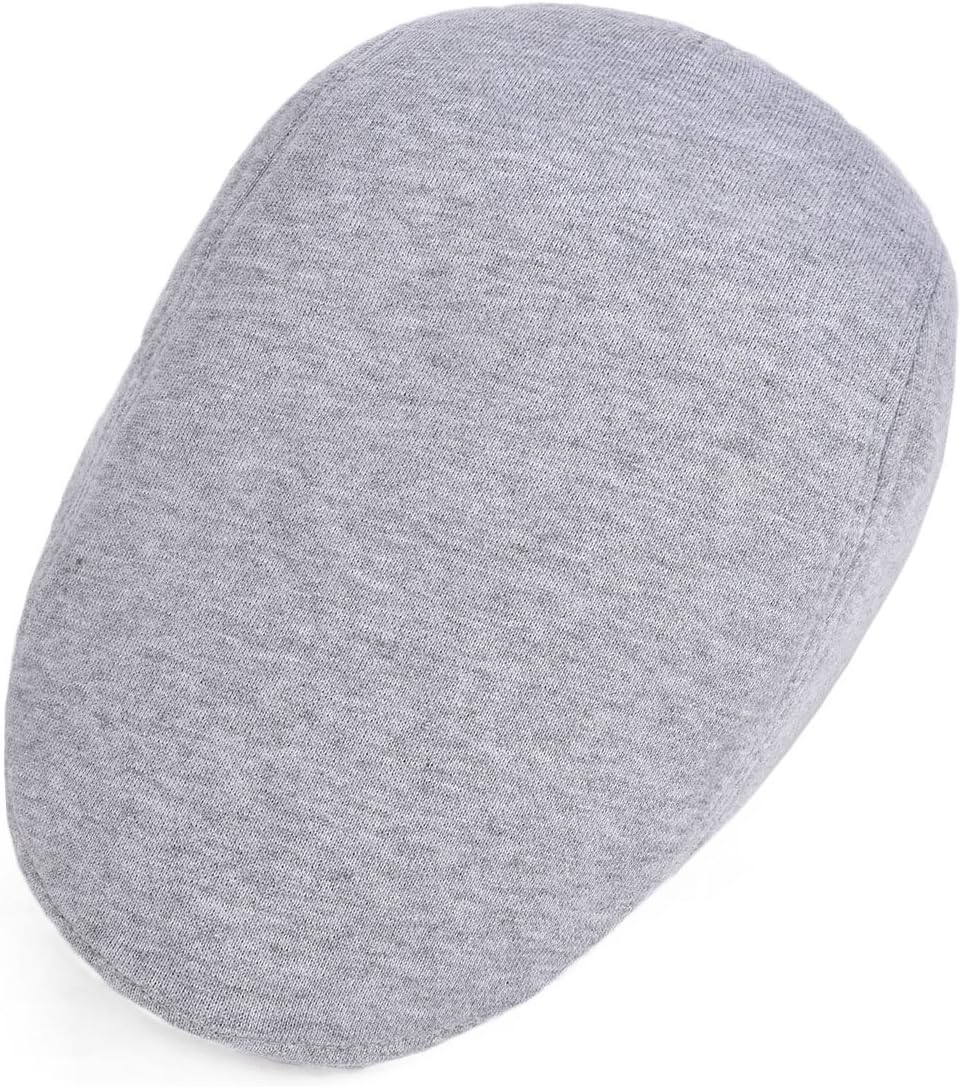 VOBOOM Men's Cotton Flat Ivy Gatsby Newsboy Driving Hat Cap One Size Light Grey