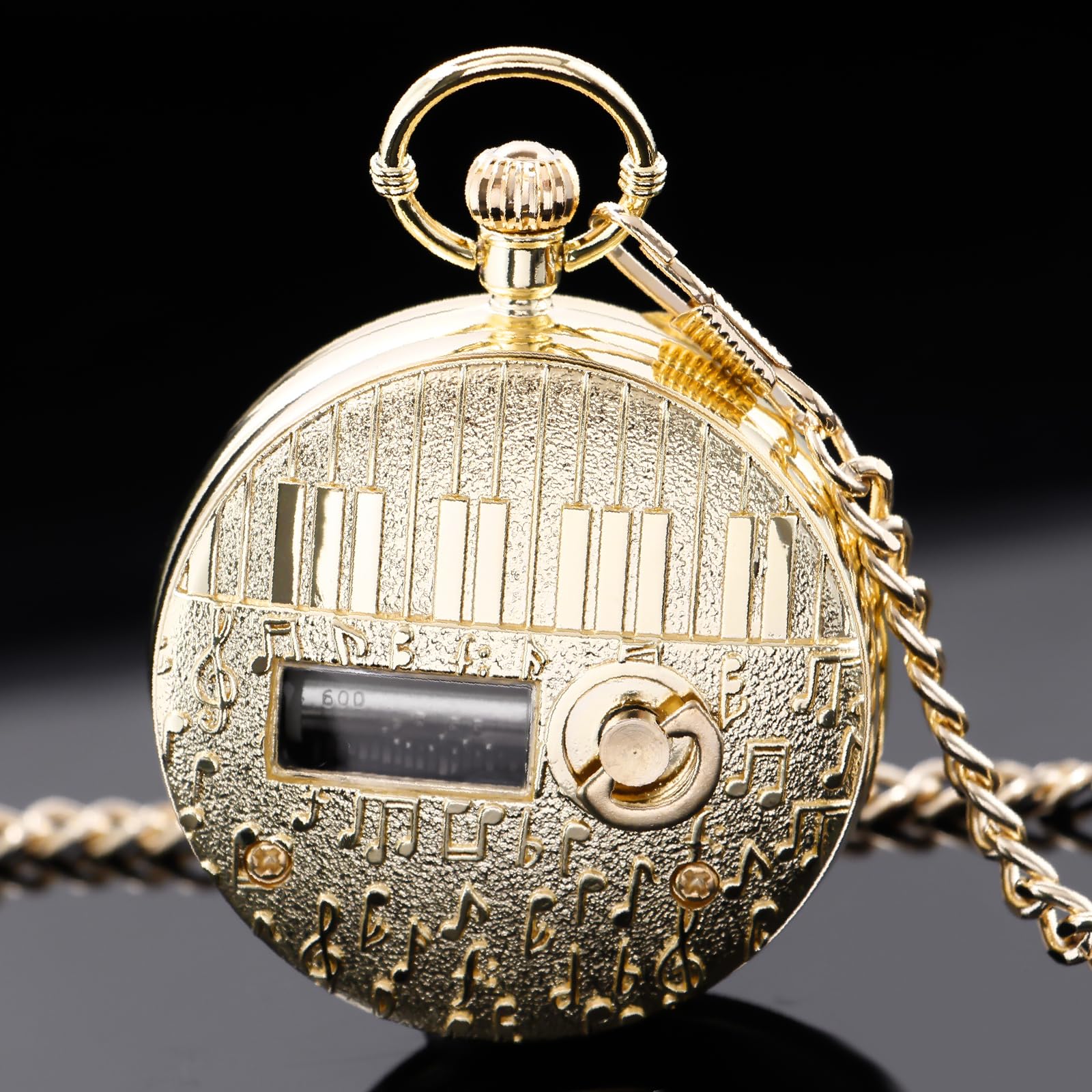 Tiong Alice im Wunderland Taschenuhr Spieluhr Spieluhr mit Handkurbel Musik Uhr mit Kette Geburtstag Abschluss Geschenke