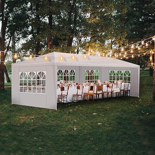 Carpa para exteriores, carpa de fiesta de boda, refugio de campamento, refugio instantáneo comercial, tienda de campaña impermeable con paredes