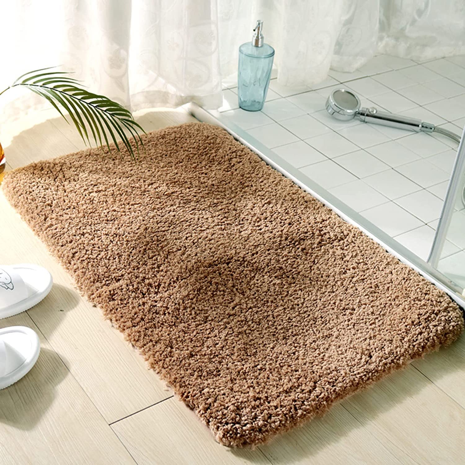 ZLZNX Tappetino Doccia Morbido Peluche Assorbente Tappeti Bagno Lavabile in Lavatrice Camera da Letto Bagno Doccia Tappeto,3,60 * 90CM