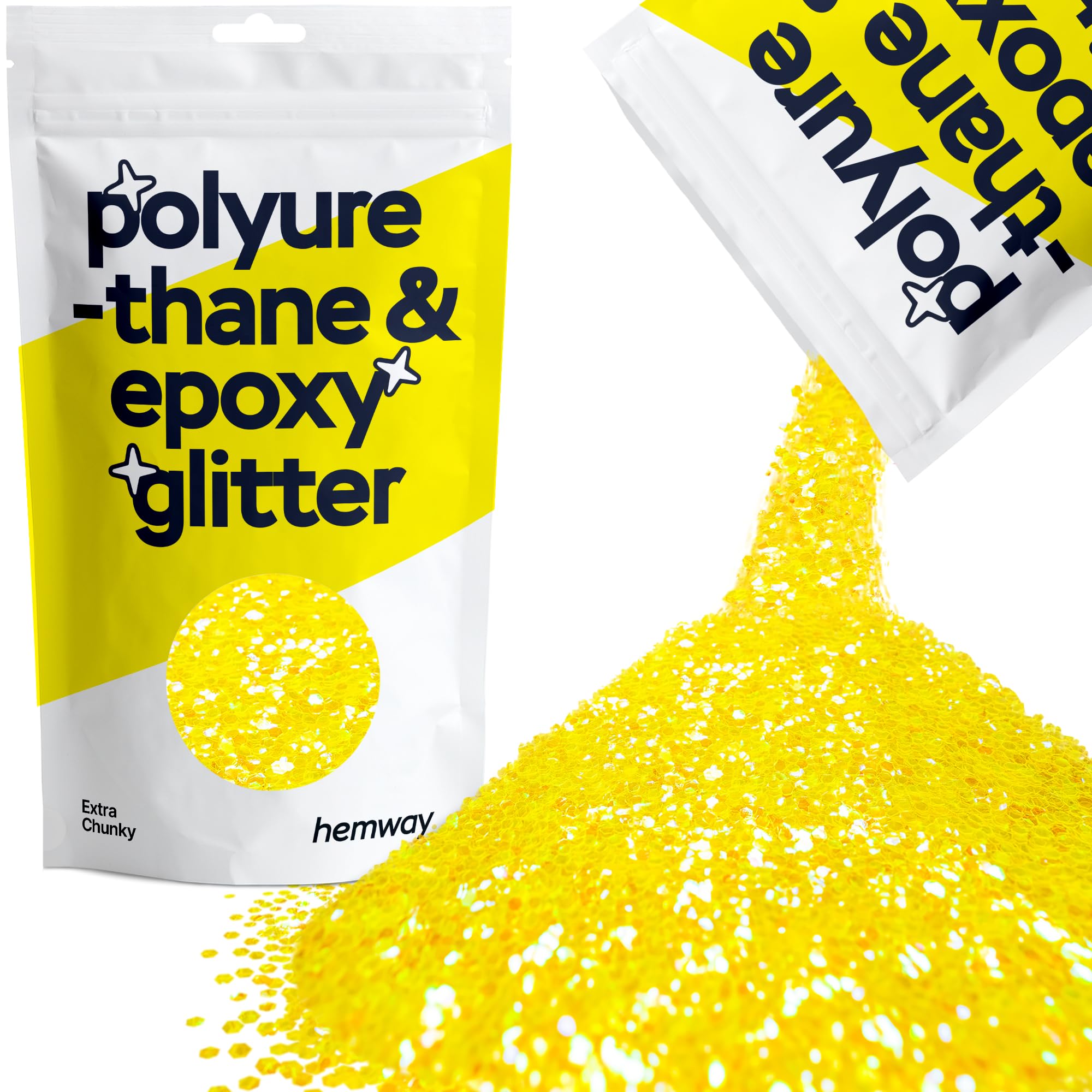 Hemway Resin Glitter Bronze Brown 100g Super Chunky | Polyurethane & Epoxy Glitter for Resin Crafts, Tumblers, Coasters, Floor & Table Art — view 139