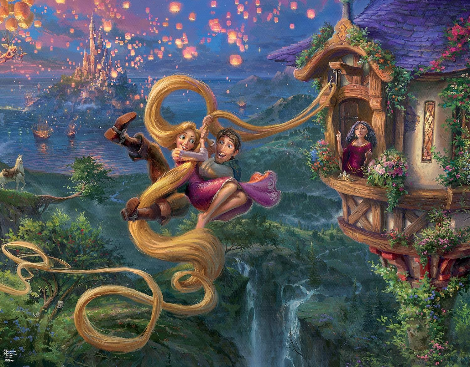 Amazon.co.jp: Disney クラシックパズルセット 500ﾋﾟｰｽ×4【塔の上の